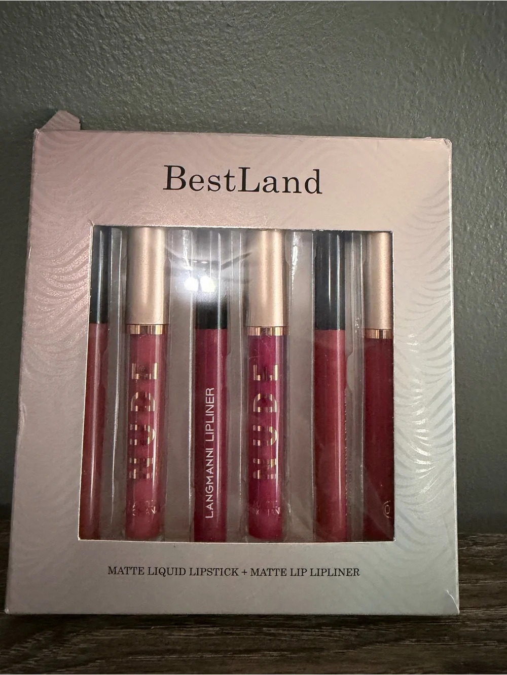 Matte Liquid Lipstick & Lip Liner Set - Pink Shades